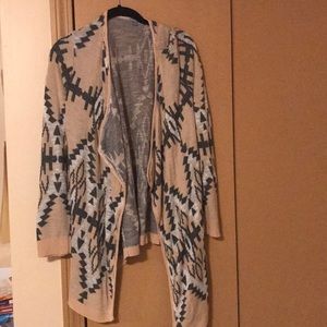 Tribal print cardigan
